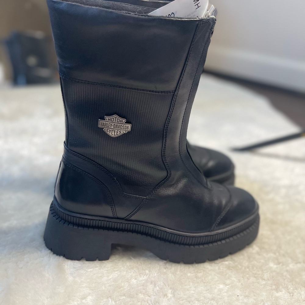 Harley-Davidson Black Heeled Boots